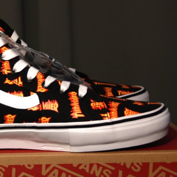 Size 12 - VANS Thrasher x Skate Sk8- High Allover Thrasher Logo - Picture 6 of 6